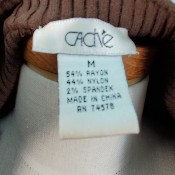 CACHE RIBBED SNAP DOWN SHIRT SIZE MEDIUM - Picture 7 of 8